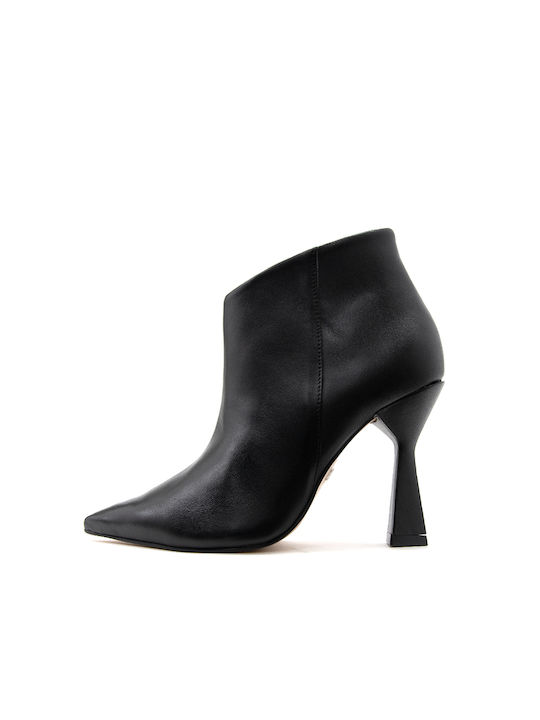 Carrano Leder Damen Knöchelstiefel Schwarz