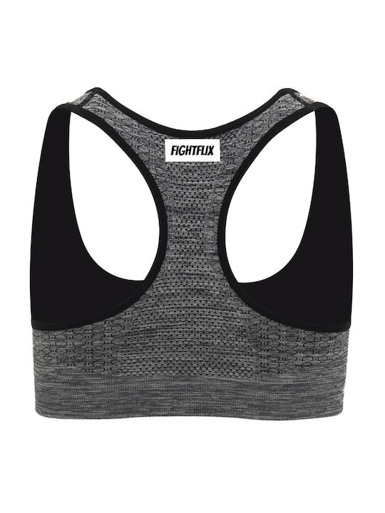 FightFlix Women's Sports Bra without Padding Gray