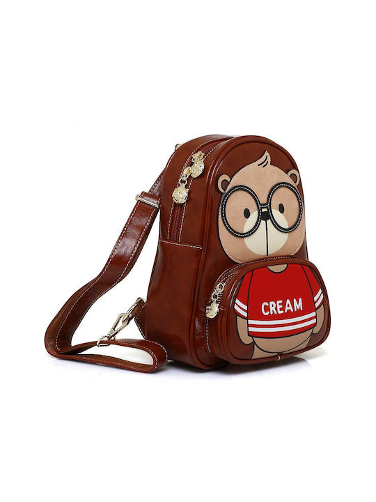 CreamBear Damen Tasche Rucksack Braun