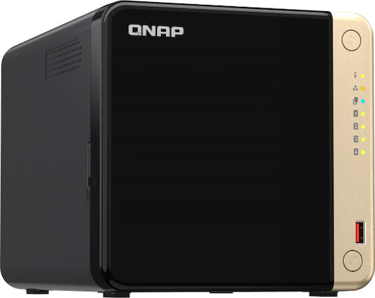 QNap TS-464-8G NAS Tower με 4 θέσεις για M.2/SSD και 2 θύρες Ethernet