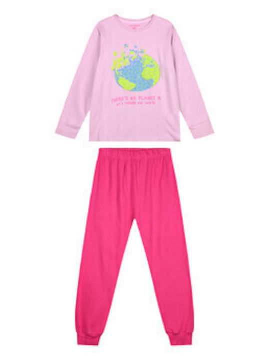 Energiers Kids' Pajamas Winter Pink