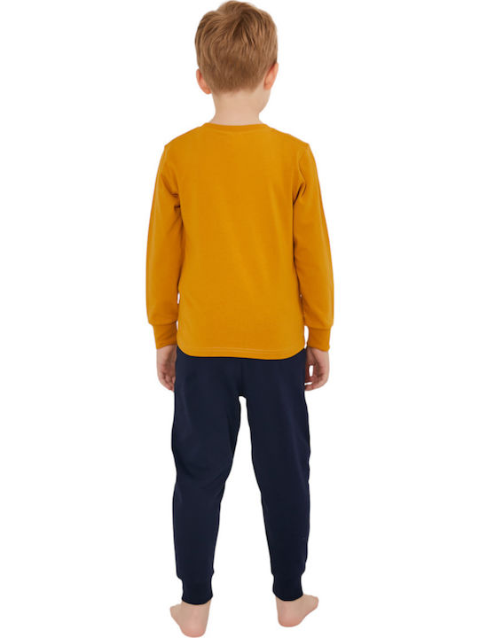 Roly Poly Kinder Schlafanzug Winterlich Gelb