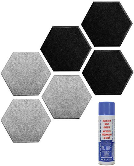 Audiodesigner Hexagon HEXAGONPET3/3/1 Sound Absorbing Panel 6 Pieces