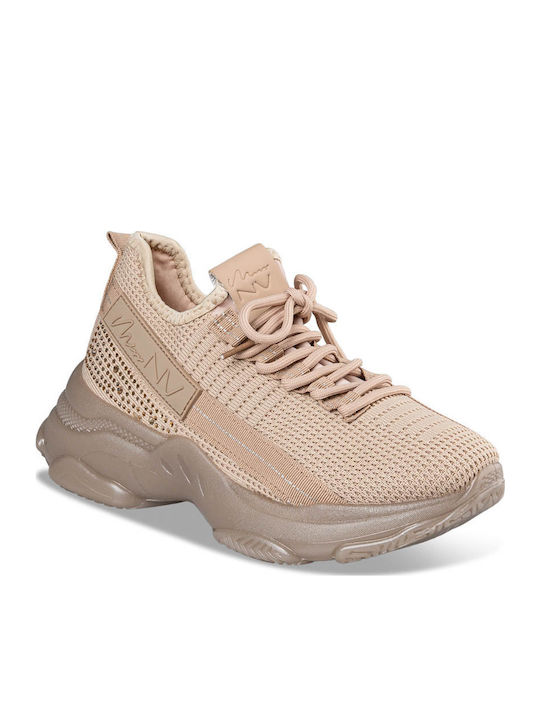 Damen Chunky Sneakers Beige