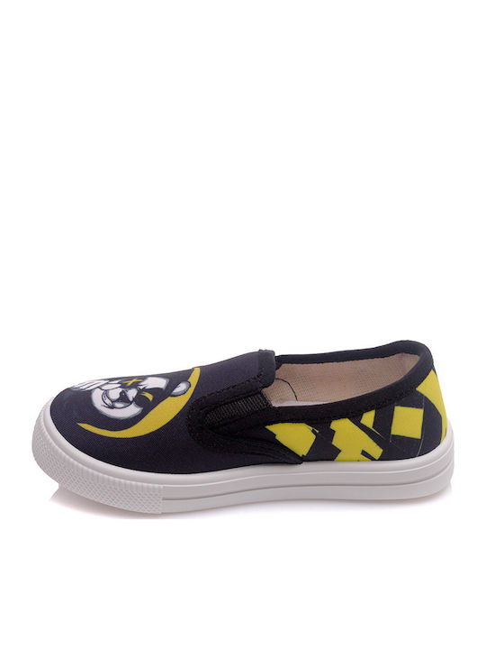 Παιδικά Sneakers Ανατομικά Slip-on Μαύρα