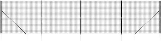 vidaXL Plasă de sârmă Galvanizat cu Îmbrăcăminte din PVC Module Gri 1.4x10m