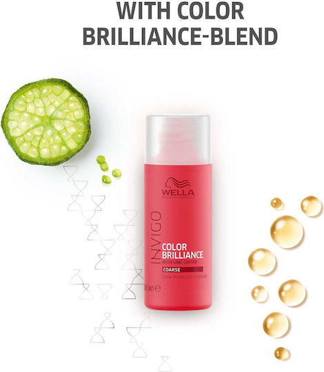 Wella Color Brilliance Shampoos Glanz für Gefärbt Haare 50ml