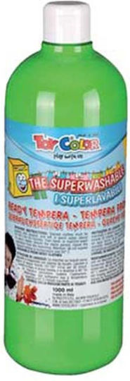 Toy Color Ready Tempera Farben Green Open in Flasche 1000ml 1Stück