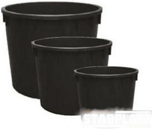 GTMED Grapes & Olives Bucket Black 750lt 101579