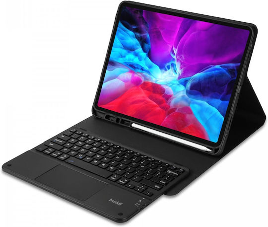 Buddi Zuna Flip Cover with Keyboard in English US Blacη (iPad Pro 2018 12.9" / iPad Pro 2020 12.9" / iPad Pro 2021 12.9" / iPad Pro 2022 12.9'') 115356