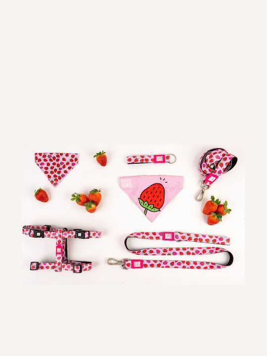 Max & Molly Keychain Strawberry Dream Fabric Red