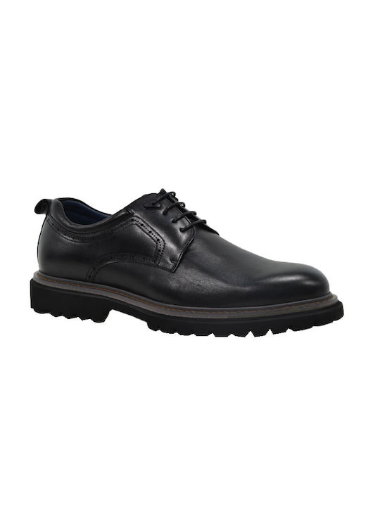 Renato Garini Men's Leather Casual Shoes Black