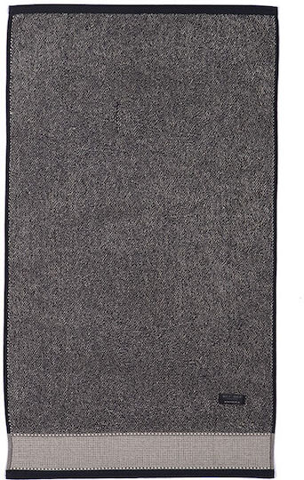 Nef-Nef Homeware Facecloth Plainis 50x90cm Beige-Black Weight 550gr/m²