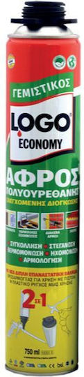 Logo Economy 2σε1 Αφρός Πολυουρεθάνης Πιστολιού Χαμηλής Διόγκωσης 750ml