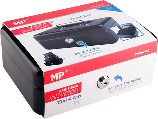 MP Cash Box with Lock Black MP PA214-02