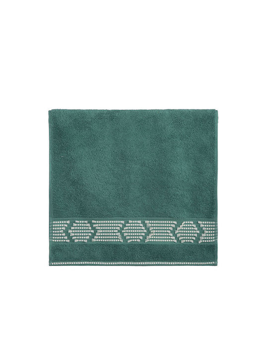 Nef-Nef Homeware Πετσέτα Προσώπου Creative 50x90εκ. Green Βάρους 520gr/m²