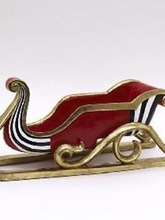 Iliadis Christmas Plastic Figure Sleigh Red Height 45cm