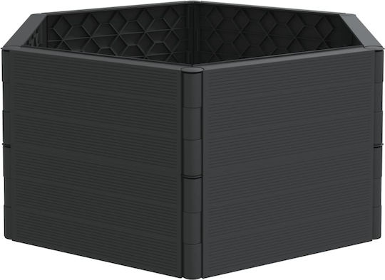 vidaXL Garden Set 2 Planters Plastic Gray