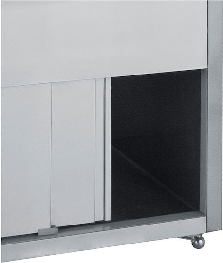 Bambas Frost CHF 110 Inox Vitrină încălzită cu cameră 2 Nivele cu Putere 1650W L110 x l90 x Î130 cm