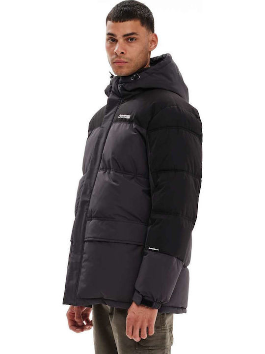 Winter Jacket Puffer Waterproof and Windproof Ebony Black