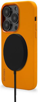 Decoded Backcover Umschlag Rückseite Silikon Orange (iPhone 14 Pro Max - Decoded)