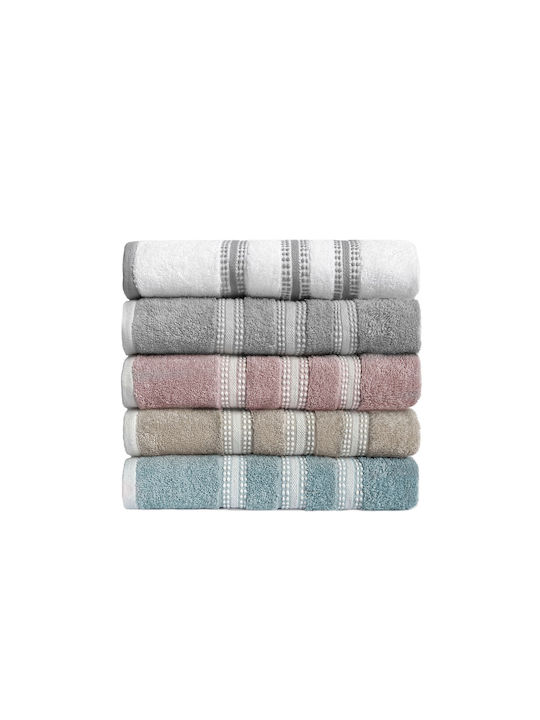 Nef-Nef Homeware Bath Towel Set 3pcs Promise Grey Weight 480gr/m²