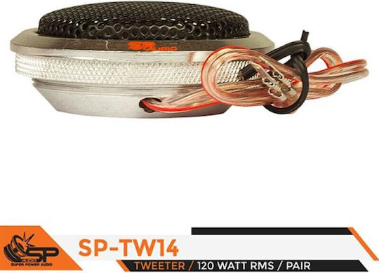 SP Audio Σετ Tweeter Αυτοκινήτου Στρογγυλά TW14 98dB