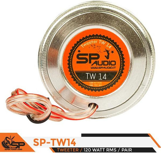 SP Audio Σετ Tweeter Αυτοκινήτου Στρογγυλά TW14 98dB