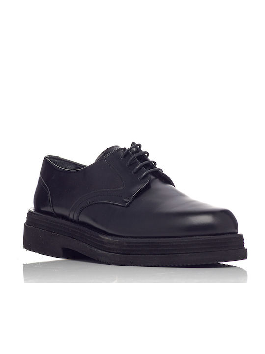 Oxford Elegance Leder Herren Freizeitschuhe Schwarz