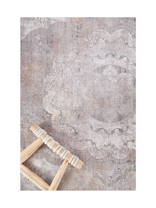 Royal Carpet Silk 6864A Χαλί Ορθογώνιο Μεταξένιο Γκρι 100x160cm