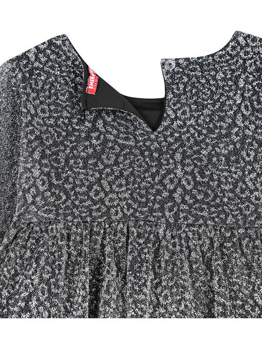 Children's Dress Long Sleeve Silver