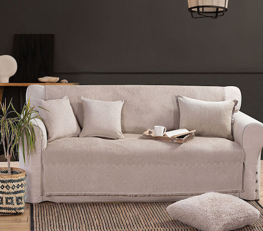 Nef-Nef Homeware Remington Ριχτάρι Πολυθρόνας Ζακάρ 170x180εκ. Anthracite 034629
