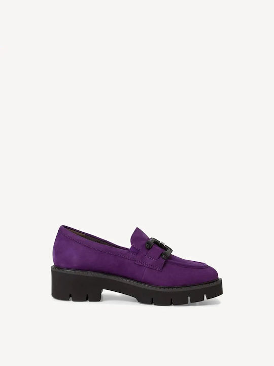 Tamaris Women's Loafers in Purple Color