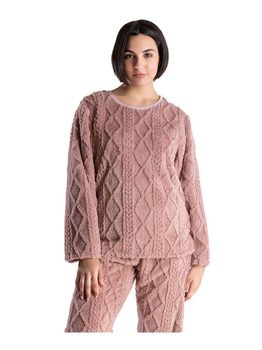 Rachel Set Winter Women's Pajamas Pink