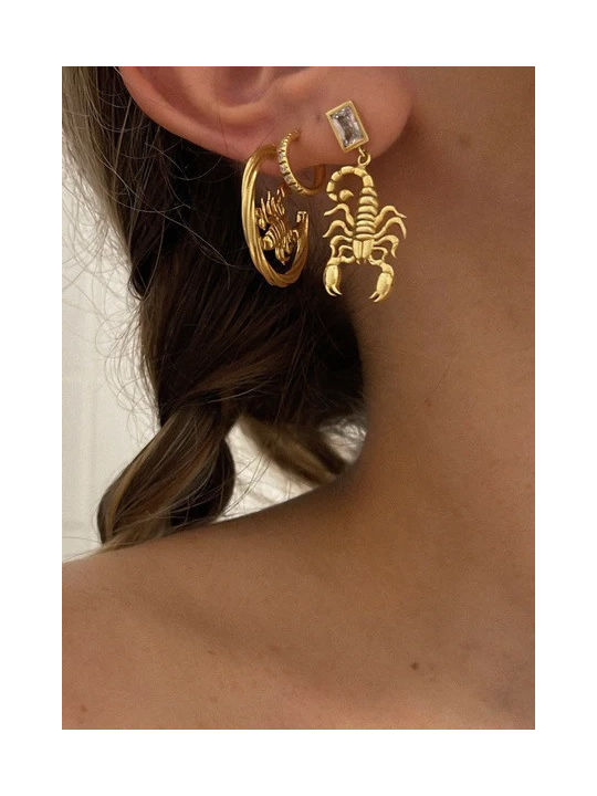 Zénaïs Earrings made of Silver Gold Plated