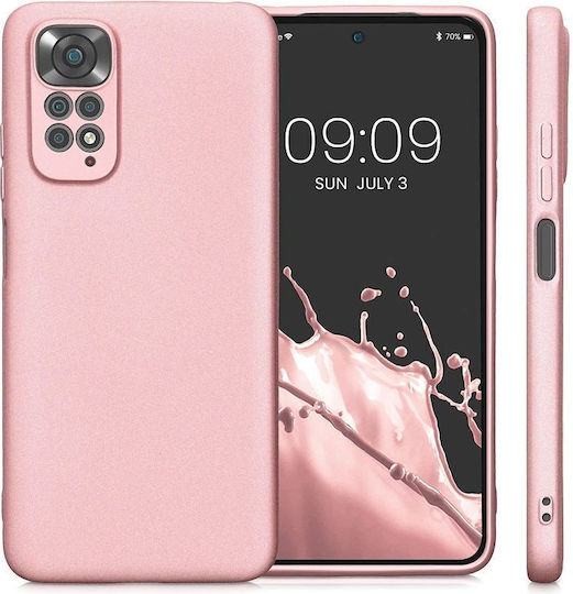 METALLIC Umschlag Rückseite Silikon Rosa (Redmi Note 12 4G)