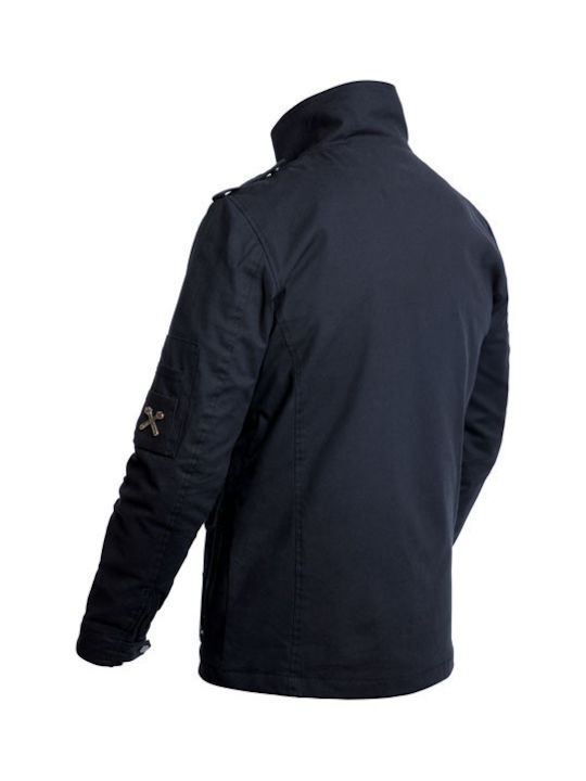 John Doe Winter Herren Motorradjacke Wasserdicht Schwarz