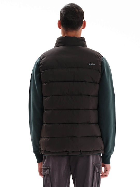 Sleeveless Jacket Puffer Waterproof Black