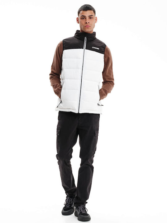 Sleeveless Jacket Puffer Waterproof White