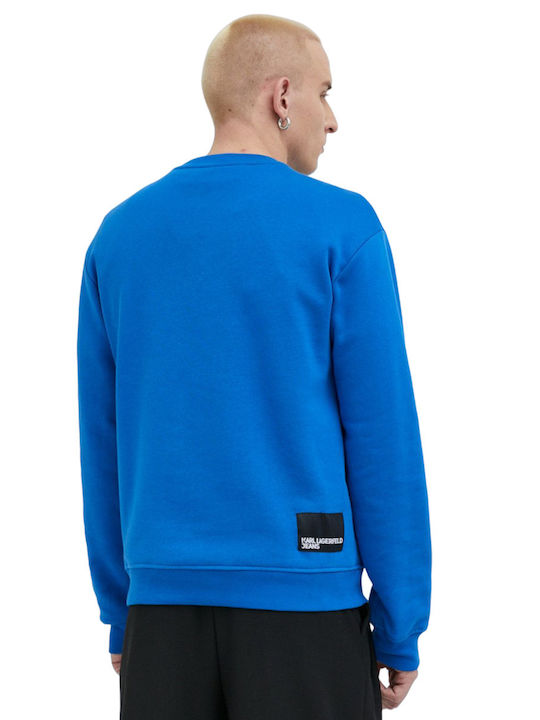 Karl Lagerfeld Men's Sweatshirt with Hood Blue