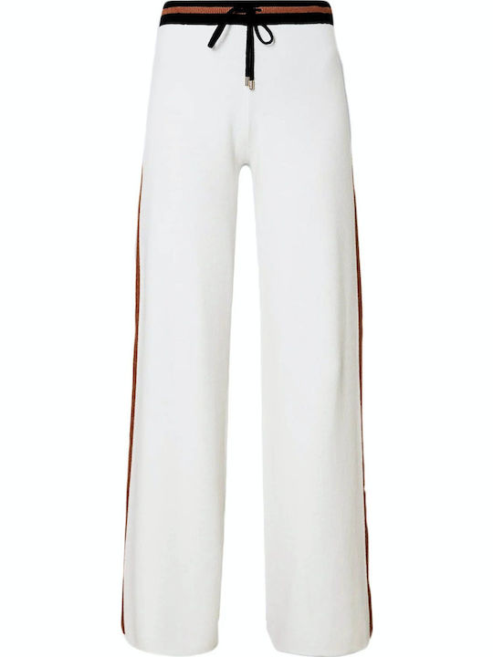 Rose Damen Stoff Hose WHITE / ROSE GOLD