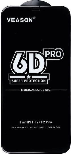 Veason 6D Pro Full Face Tempered Glass Black (Redmi Note 11/11S)