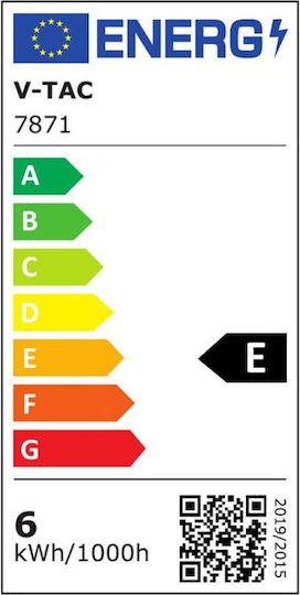 V-TAC Rund Draußen LED Panel 6W mit Natürliches Weiß Licht 4000K