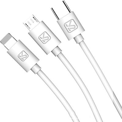 USB to Lightning / Type-C / micro USB 3m Cable (KSC-078)