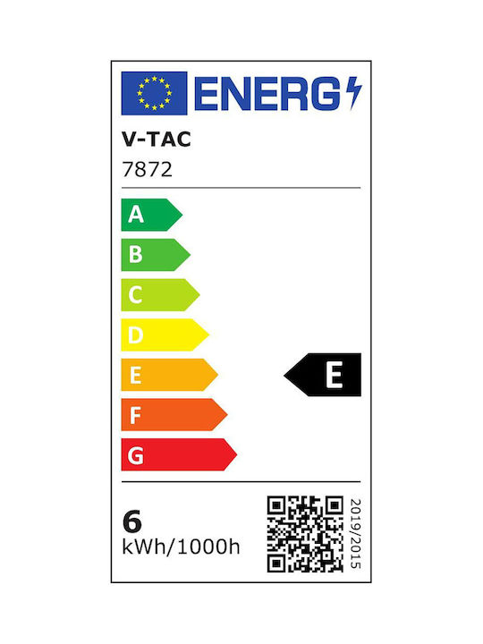 V-TAC Rund Draußen LED Panel 6W mit Kaltweiß Licht 6500K