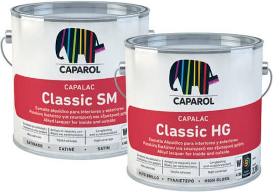 Caparol Ριπολίνη Capalac Classic 2.38lt Λευκό Σατινέ