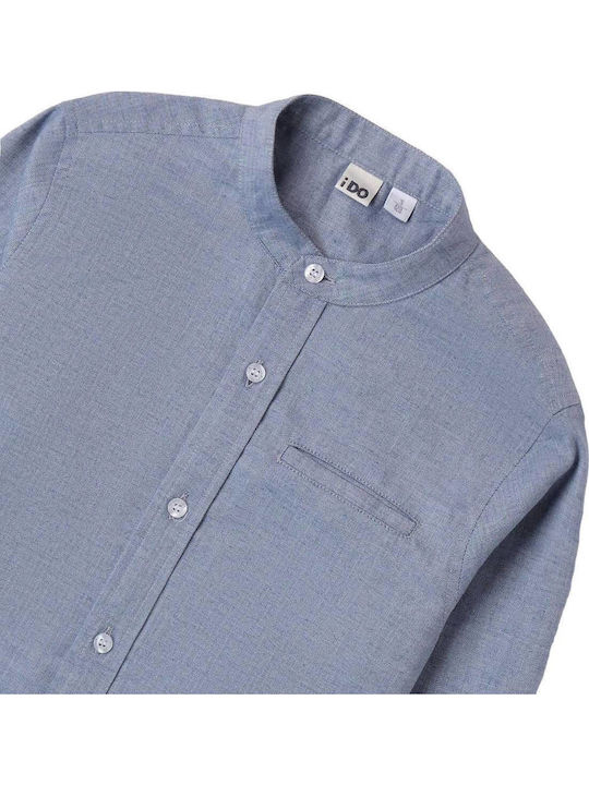 Kids Shirt Long Sleeve Blue