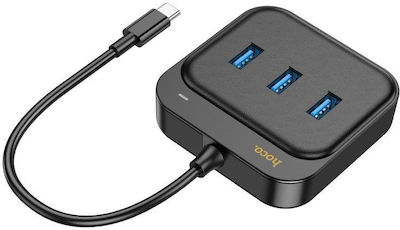 Hoco HB35 USB 3.0 Hub 3 Porturi cu conexiune USB-C / Ethernet