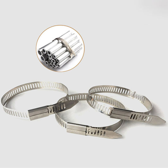 Metallic Cable Ties 200mmx7.9mm In Silver Colour 20pcs 104032