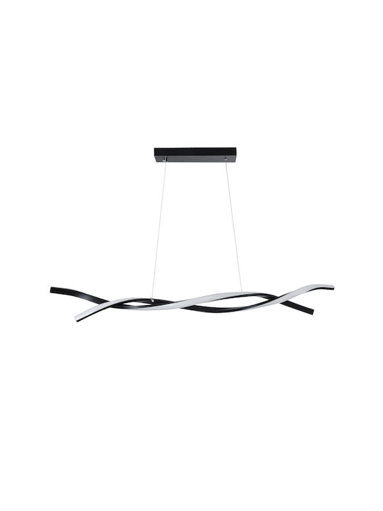 GloboStar Morales Pendant Light Black Rail 90x14x14cm